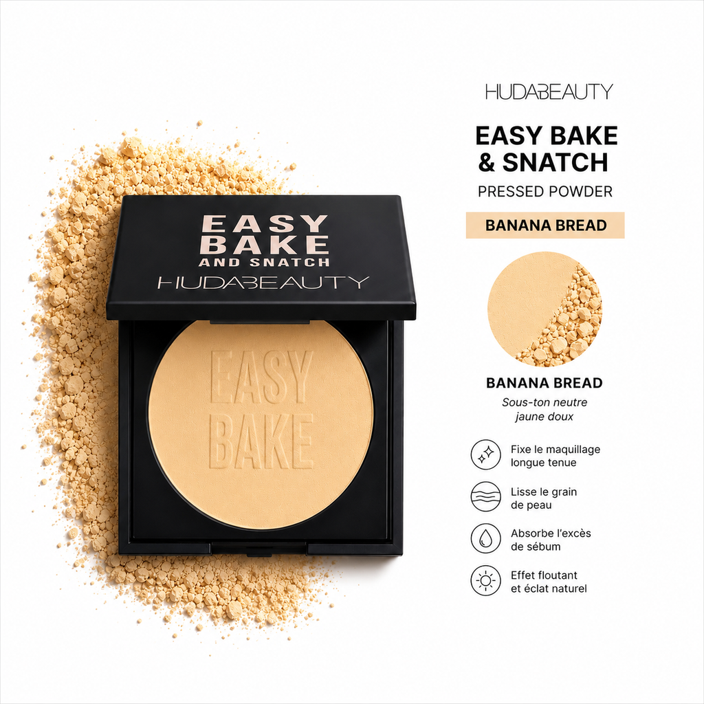 Huda Beauty – Easy Bake and Snatch Brightening & Setting Powder – Banana Bread