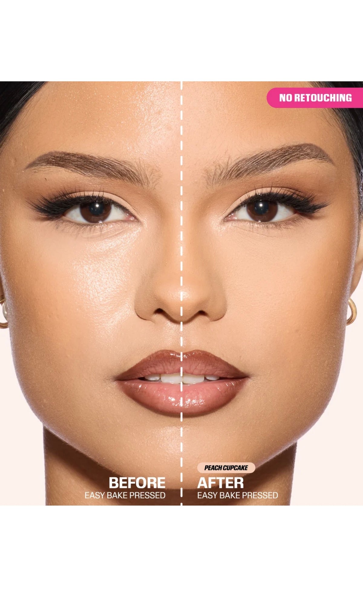 Huda Beauty Easy Bake & Snatch – Poudre Pressée – Peach Pie